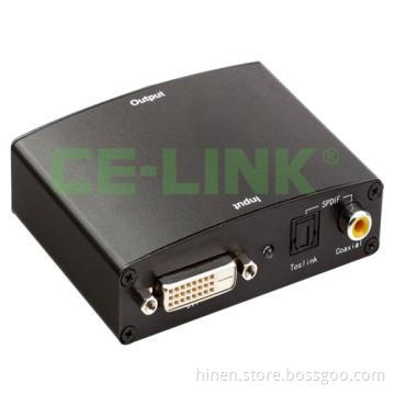DVI with Audio to HDMI Converter